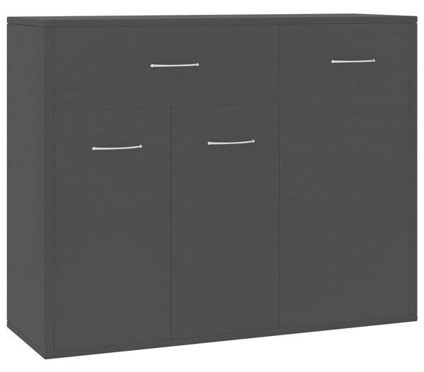 Sideboard Black 88x30x70 cm Engineered Wood