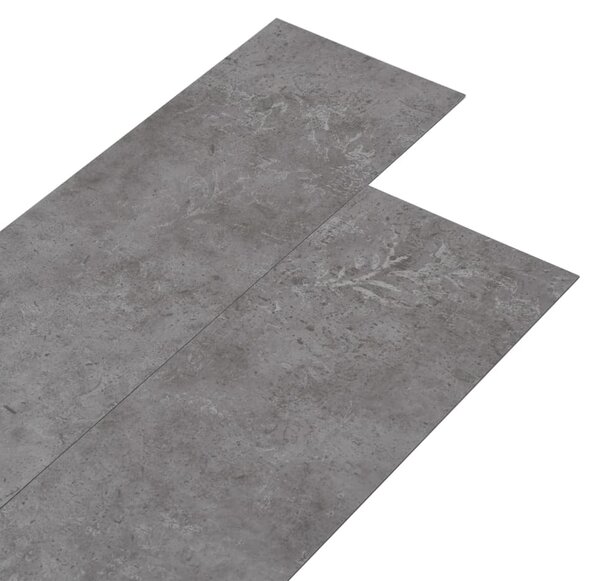 PVC Flooring Planks 5.02 m² 2 mm Self-adhesive Concrete Grey