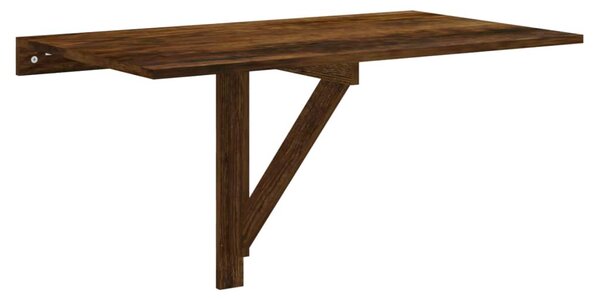 Folding Wall Table Smoked Oak 100x60x56 cm Engineered Wood