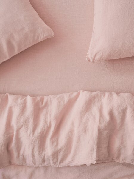 Rose 100% Linen Fitted Sheet | Single | Piglet in Bed