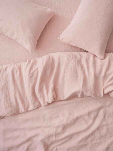 Rose 100% Linen Duvet Cover | Single | Piglet in Bed