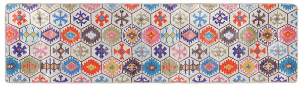 Corwin 300cm Polyester Washable Anti-Slip Rug In Multicolour