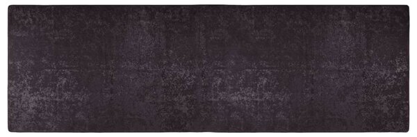 Corwin 300cm Polyester Washable Anti-Slip Rug In Anthracite