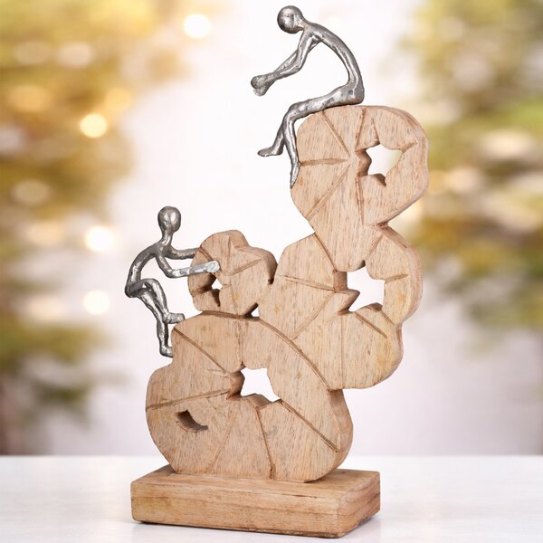 Carnation Aluminium To the Peak Sculpture In Natural