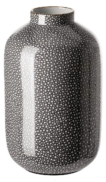 Redford Small Porcelain Vase In Grey And White