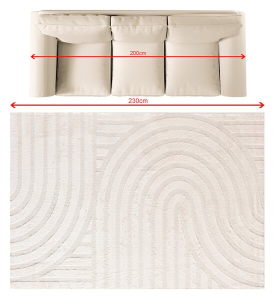 Rug Belaro cream 160x230 cm