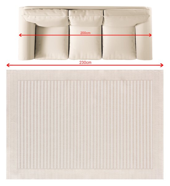 Rug Lunara creamy 160x230 cm