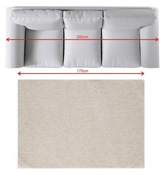 Rug Solaro linen grey 120x170 cm