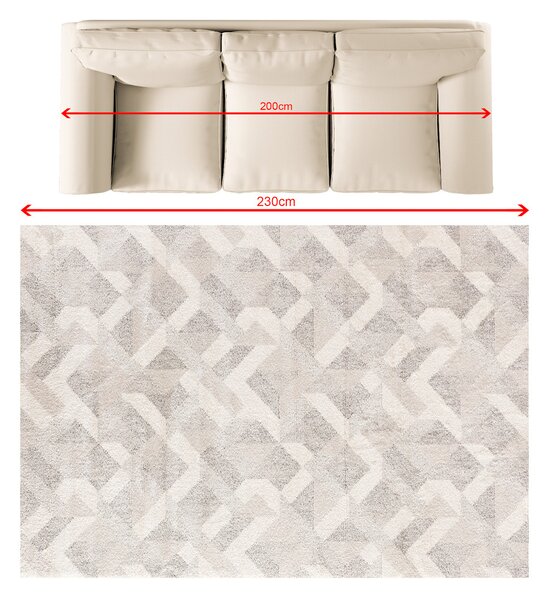 Rug Larena beige/sand 160x230 cm