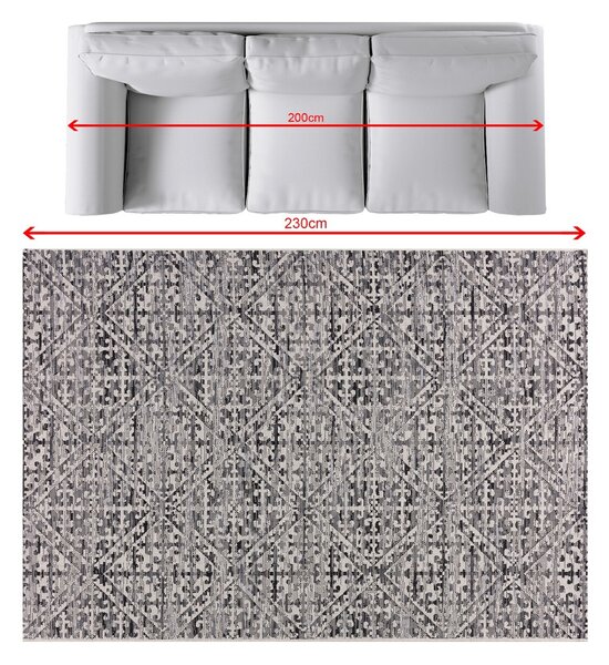 Rug Breeze beige/charcoal grey 160x230cm
