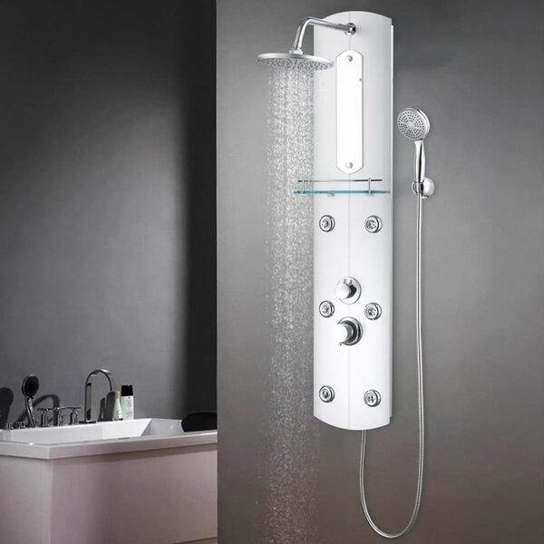 Arnhem 3 Modes Shower Panel System With Shower Kit 1200mm Height - Silver