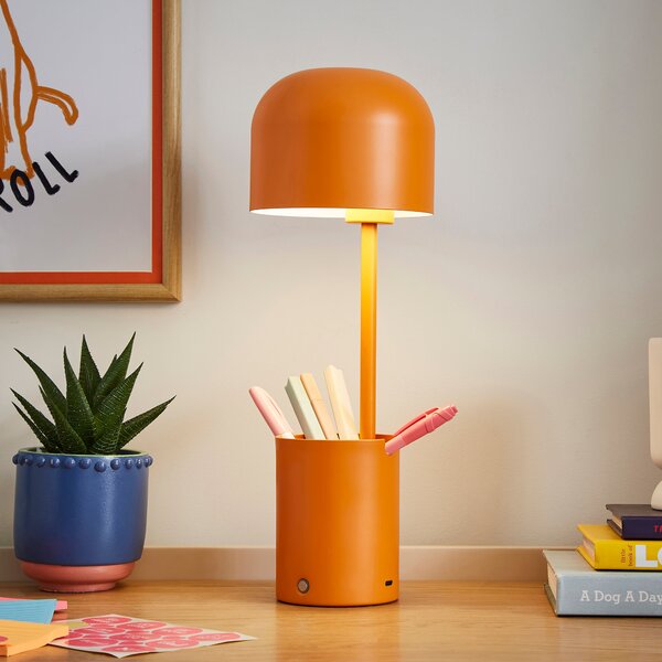 Keko Multifunctional Rechargeable Touch Dimmable Table Lamp Tangerine (Orange)