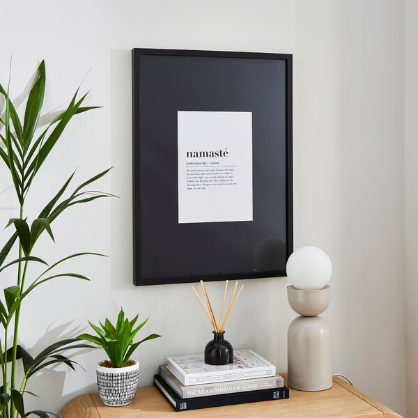 Oversized Black Photo Frame Black