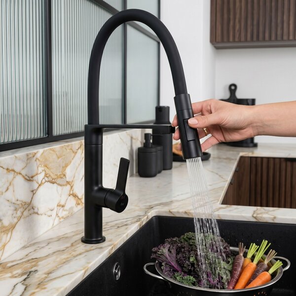 Kitchen faucet REA Lago Black