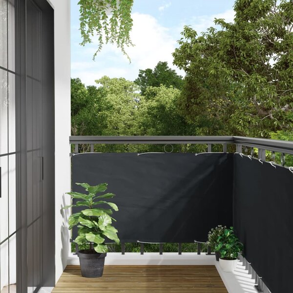 Balcony Screen Anthracite 75x500 cm Oxford Fabric