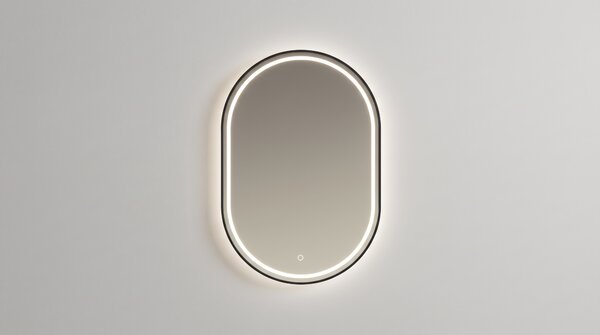 Oval mirror with lighting ECLISSE