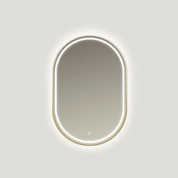Oval mirror with lighting ECLISSE