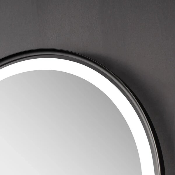 Oval mirror with lighting ECLISSE