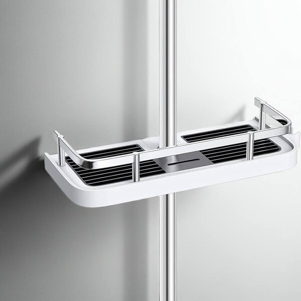 Showery® No Drill Shower Caddy - Effortless Shower Rail Installation