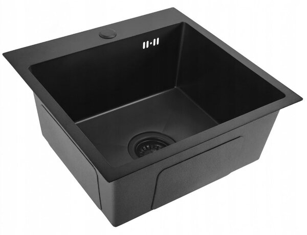 Stainless steel sink Leo 40 Black