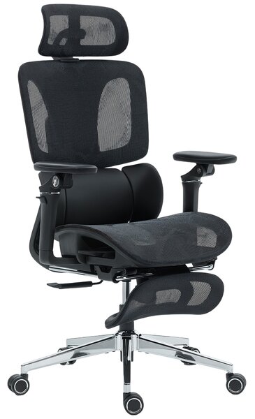 HOMCOM Ergonomic Office Chair, High Back Mesh Desk Chair, Black