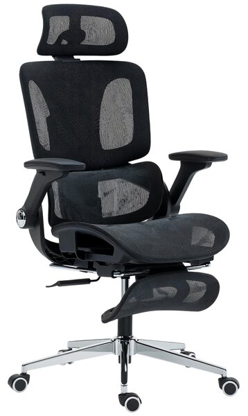 HOMCOM Ergonomic Office Chair, High Back Mesh Desk Chair, Black