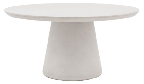 Payson Glass Concrete Round Dining Table In Linen
