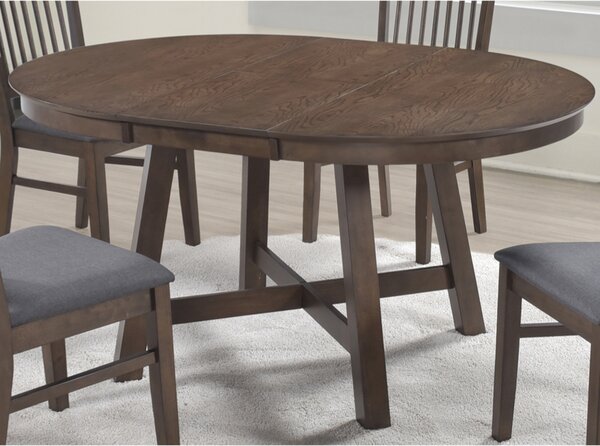 Rochelle Wooden Extending Dining Table - Dark Oak