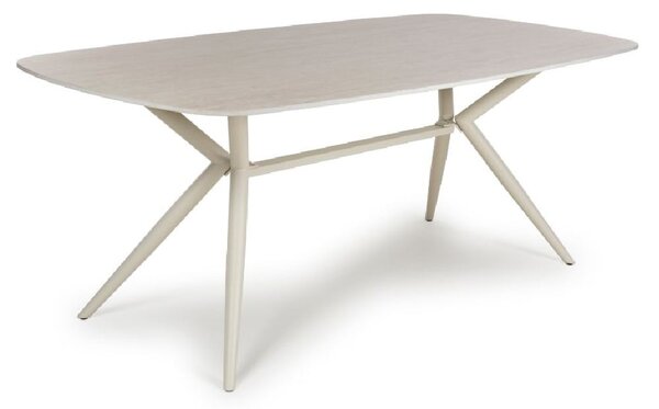 Tirana Large Stone Dining Table In Light Oak