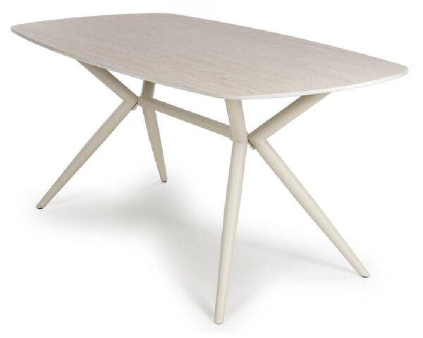 Tirana Small Stone Dining Table In Light Oak