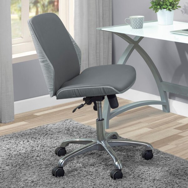 San Francisco Armless Office Chair Grey