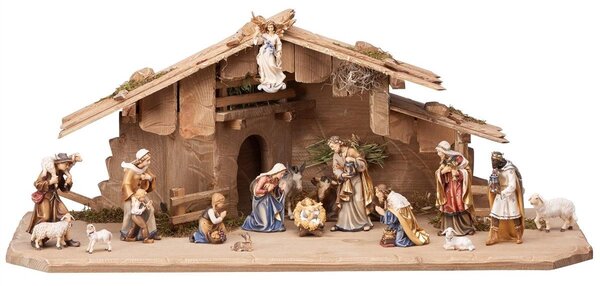 Nativity of the Holy Night with 17 figurines KO