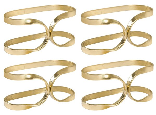 Himla Oslo napkin ring 4-pack brass