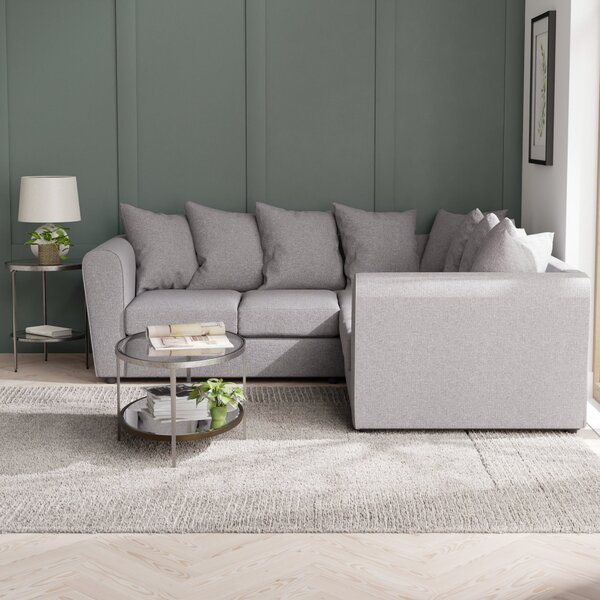 Blake Curved Arm Soft Texture Large Corner Sofa