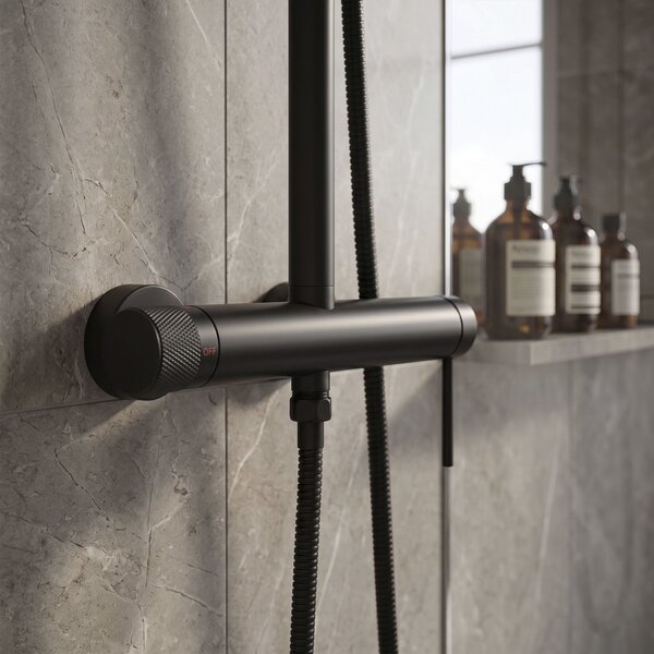Shower set Rea Foss Clif Black