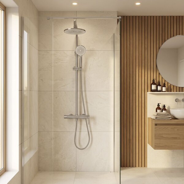 Shower set Rea Foss Clif Brush Nickel