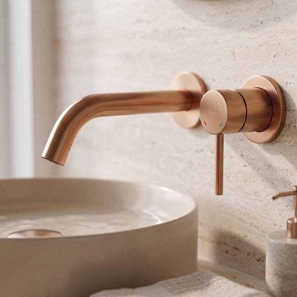 Wall Mounted faucet Rea Clif Brush Copper