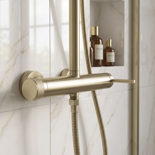 Shower set Rea Foss Clif Brush Gold