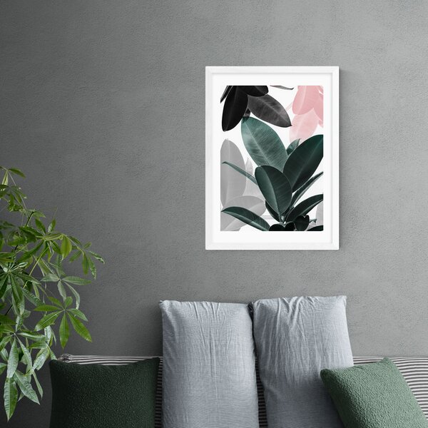 East End Prints Leaf Play Print Green