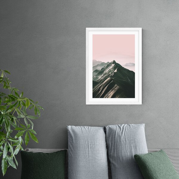 Mountain Print Pink