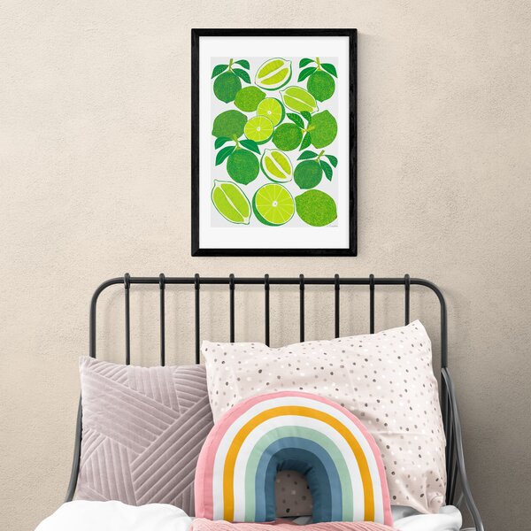 Lime Harvest Print Green