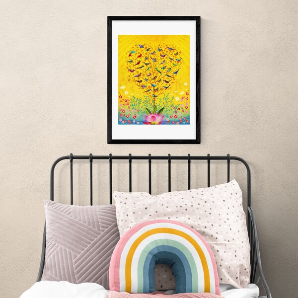 East End Prints The Sound of Sunshine Print Yellow