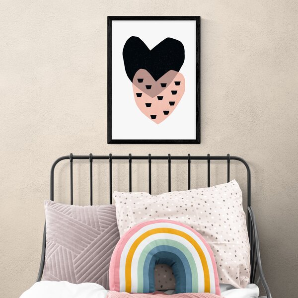 Two Hearts Print Pink