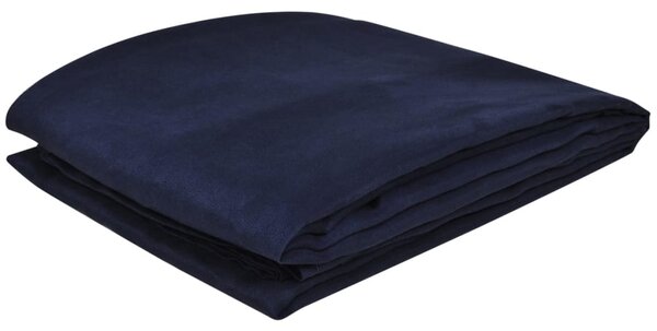 Micro-suede Couch Slipcover Navy Blue 210 x 280 cm