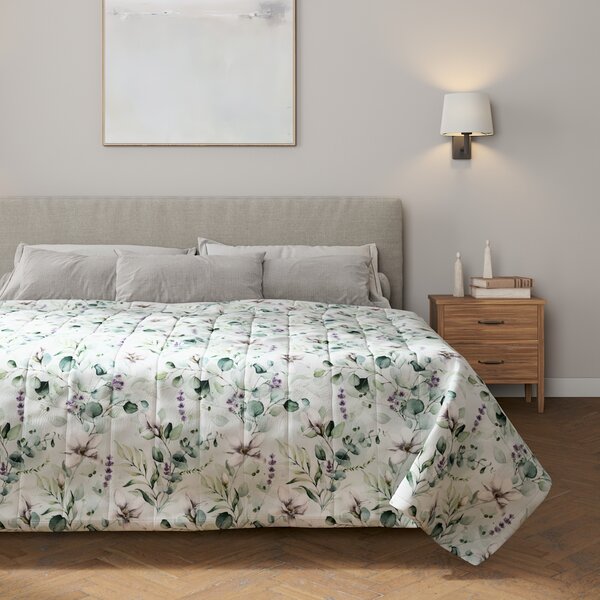 Stripe quilted throw