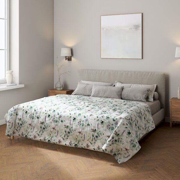 Stripe quilted throw
