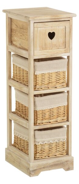 Chest of drawers COUNTRY Natural 26 x 32 x 81 cm