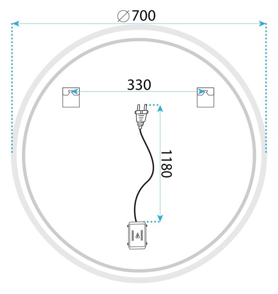 Mirror LED SOFT 70