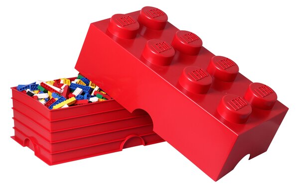 LEGO 8 Brick Storage Box Red