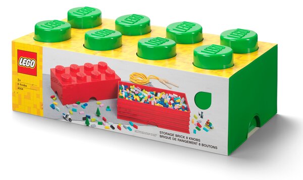 LEGO 8 Brick Storage Box Green